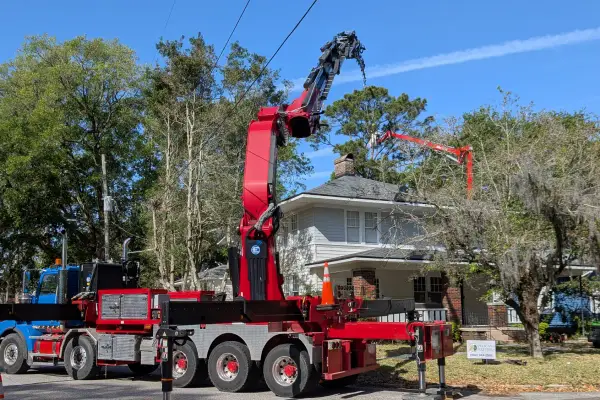 Tree removal — crane tree removal in Jacksonville, FL by Jax Tree Removal